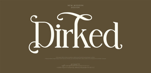 Dirked vector illustration of alphabet letter A to Z © Ehtsham