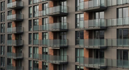 都会の洗練された高層マンション外観