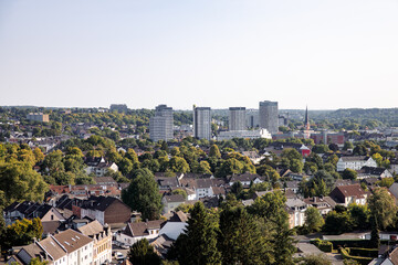 Panoramic View of Residential and Commercial Buildings in Germany