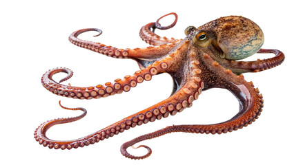 octopus on a transparent background