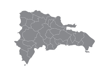 Sketch Style Map of the Dominican Republic Showing All Administrative Divisions – Perfect for Infographics, Travel Guides, and Posters