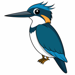 Obraz premium vector illustration of a cartoon bird