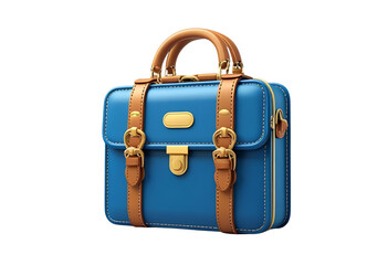 Briefcase 3D icon school bag cartoon isolated for display use.