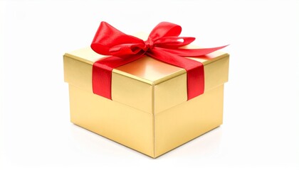 Obraz premium red ribbon on the gift box 