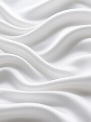 Fototapeta premium Smooth White Fabric with Gentle Ripples