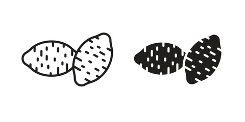 Sweet potato icon sign symbol and flat style for app, web and digital design.