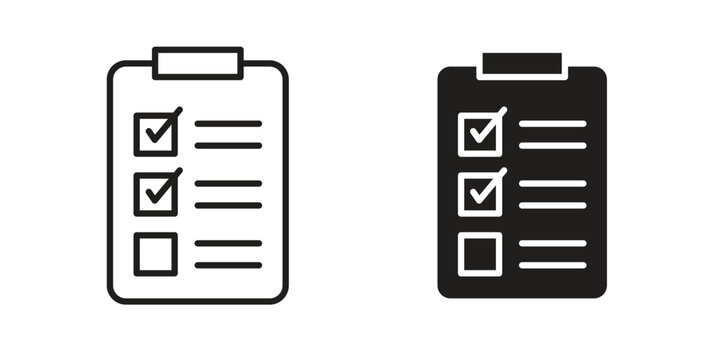 Survey icon sign symbol and flat style for app, web and digital design.