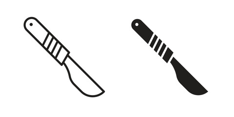 Scalpel icon sign symbol and flat style for app, web and digital design.