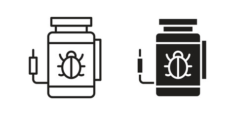 Pesticide icon sign symbol and flat style for app, web and digital design.