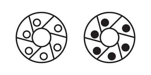 Perpetual motion icon sign symbol and flat style for app, web and digital design.