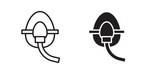 Oxygen mask icon sign symbol and flat style for app, web and digital design.