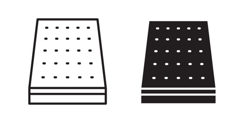 Mattress icon sign symbol and flat style for app, web and digital design.