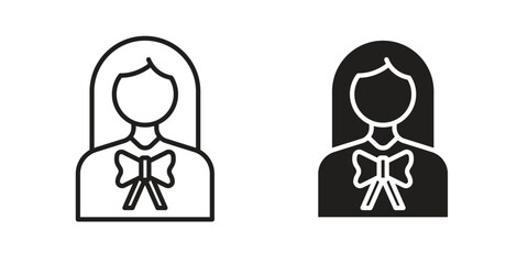 Lawyer icon sign symbol and flat style for app, web and digital design.