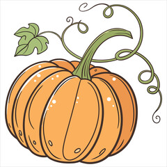orange pumpkins  cute watercolor illustration - ideal for autumn greeting cards, feminine seasonal decor, or cozy fall-themed designs. Watercolor Halloween Collection Pumpkins. orange pumpkins vector 