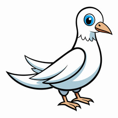 Fototapeta premium vector illustration of dove