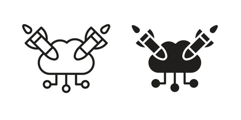 DOS icon sign symbol and flat style for app, web and digital design.