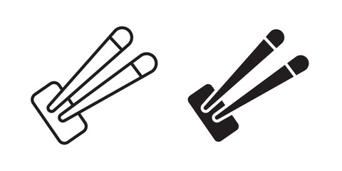 Chopsticks icon sign symbol and flat style for app, web and digital design.