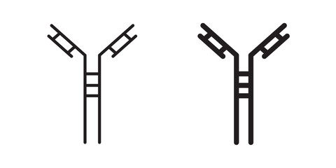 Antibody icon sign symbol and flat style for app, web and digital design.