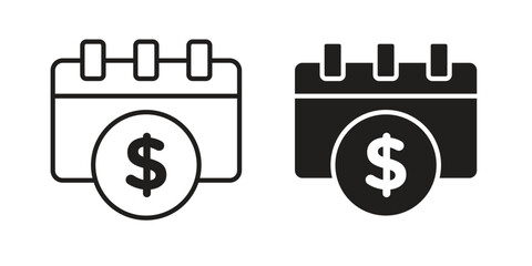 Annuity icon sign symbol and flat style for app, web and digital design.