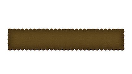 ビスケットテロップベース(チョコ)