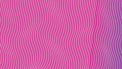 Pink and purple gradient wavy dotted lines background 
