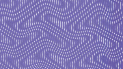Wavy White Dot Pattern on Lavender Background abstract