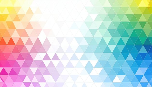 Colorful Triangular Geometric Pattern Background