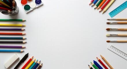 カラフルな画材が輝く！創造力を刺激する美しい画材セット