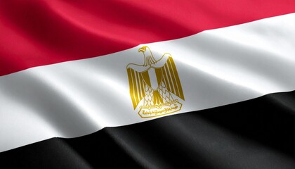 waving flag of egypt