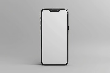 Isolated Smartphone 15 Pro Mockup Blank Screen with White Background Cellphone Frame
