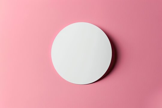 Vibrant Color Picture of Round Sticker Mockup Design Psd Template