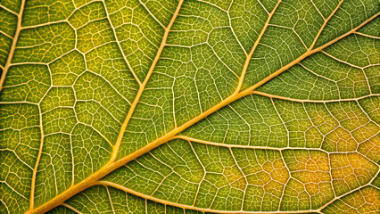 Cottonwood leaf macro patterns and veins as texture