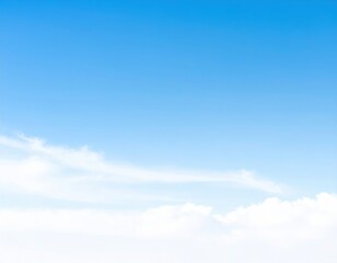 Fototapeta premium 白い積雲が映える真夏の青空 