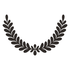 laurel wreath Icon black_2