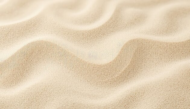 Golden grains and smooth waves create a beautiful and serene abstract sand background with interesting texture.