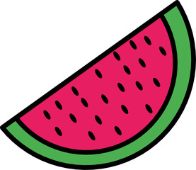 watermelon vector illustration