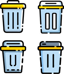 Trash bin icon