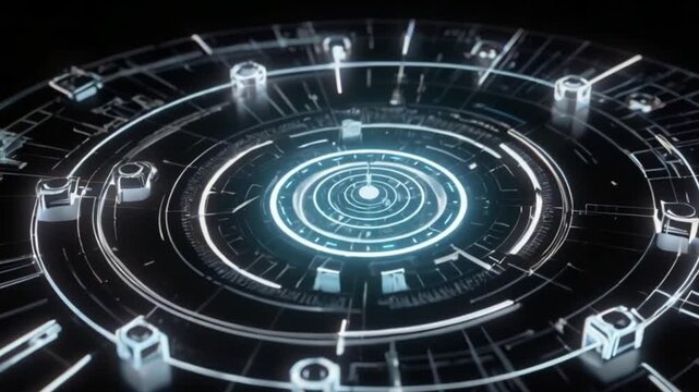 a digital animation like a gear