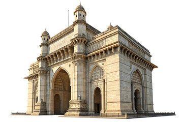 The gateway of india monument isolated on transparent background