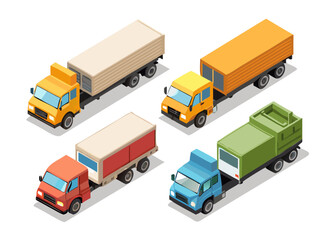 Fototapeta premium truck isolated on white background