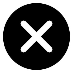 Obraz premium Close X Icon Vector