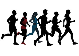 Jogging silhouette 