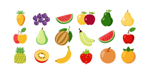 Obraz premium fruits and vegetables set