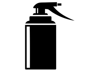 Spray Bottle  black silhouette vector,Spray Bottle icon vector