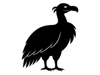 vulture black silhouette vector,vulture icon 