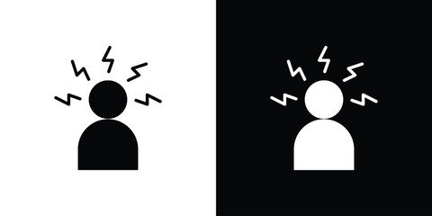 Stress icon - Vector. Flat design style eps 10