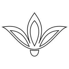 Flower Icon line