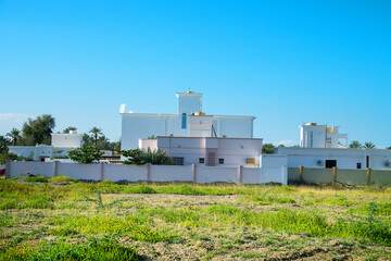 Arab residential architecture. Mansion or private houses. Oman