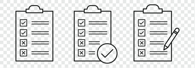 Document icon vector. File icon illustration. Checklist clipboard icon. To do list icon, clipboard checklist tasks icon sign vector, Containing clipboard with checkmark, document, checkbox. EPS 10. 