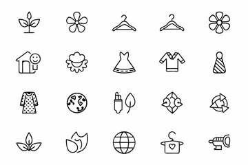 A stylish bundle illustrating the harmony between fashion and nature — ideal for green campaigns and environmental awareness in fashion.